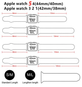 Stick Figure Family Engraved Watch Band for Apple Watch