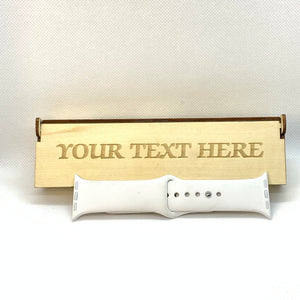 Customized Silicone Band and Wooden Box For iWatch
