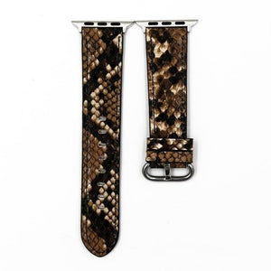 Evelyn PU Leather Python Design Strap