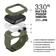 Load image into Gallery viewer, Brett Waterproof Silicone Case Cover with Sport Band Strap For iWatch Apple Watch
